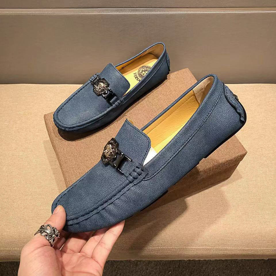 VS logo 24Ss men's Fashion Loafers Driver Shoes fb0424082604