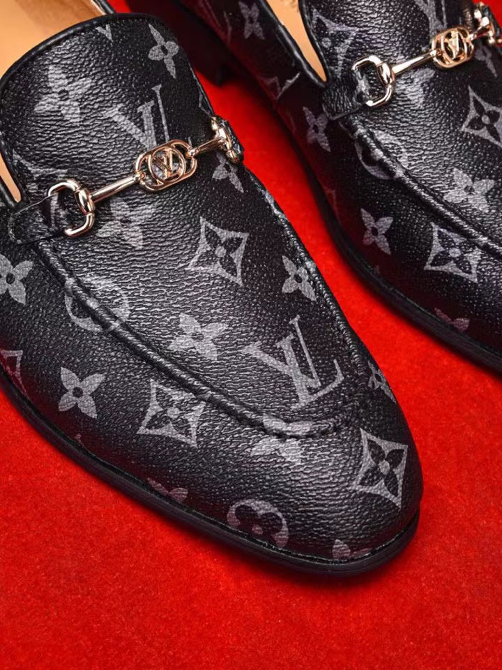 New Fashion Genuine Leather Slip On Shoes High version