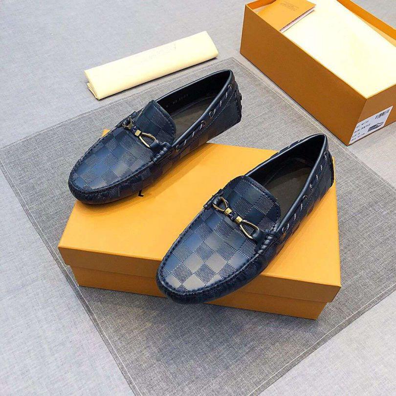 Blue Check Loafers
