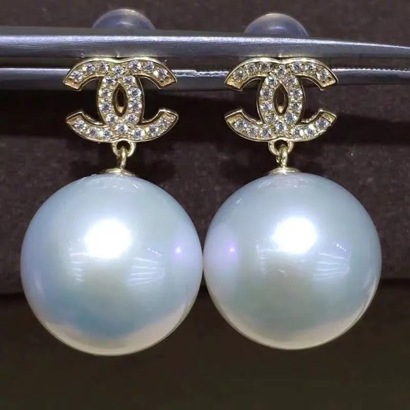 CHA Women Fashion Rhinestone Pearl Earrings 0425043012