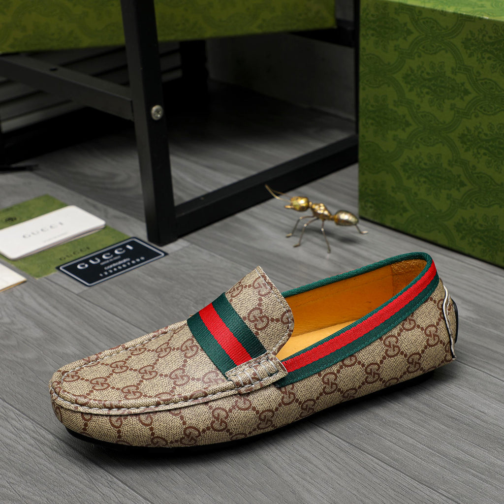 Trendy classic printed men's casual loafers 1024040112