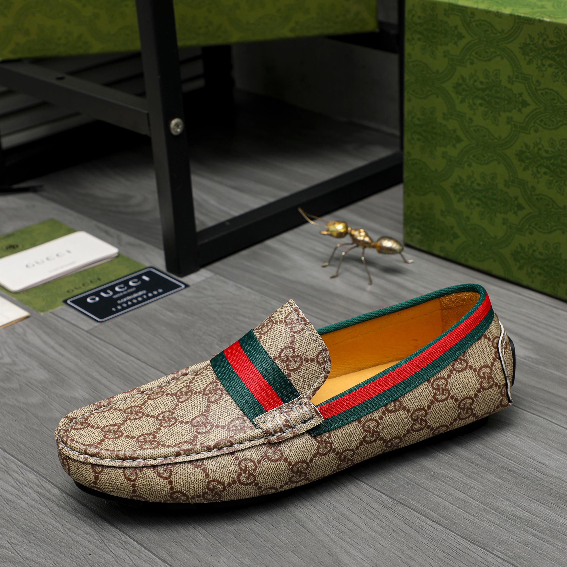 Trendy classic printed men's casual loafers 1024040112