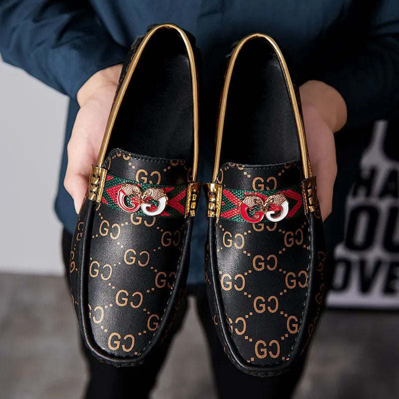 Leather Breathable Casual Soft Sole Slip-On Shoes