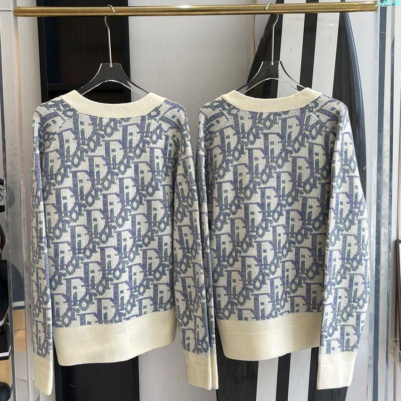 Fashion knitted V-neck loose coat PD1023080807