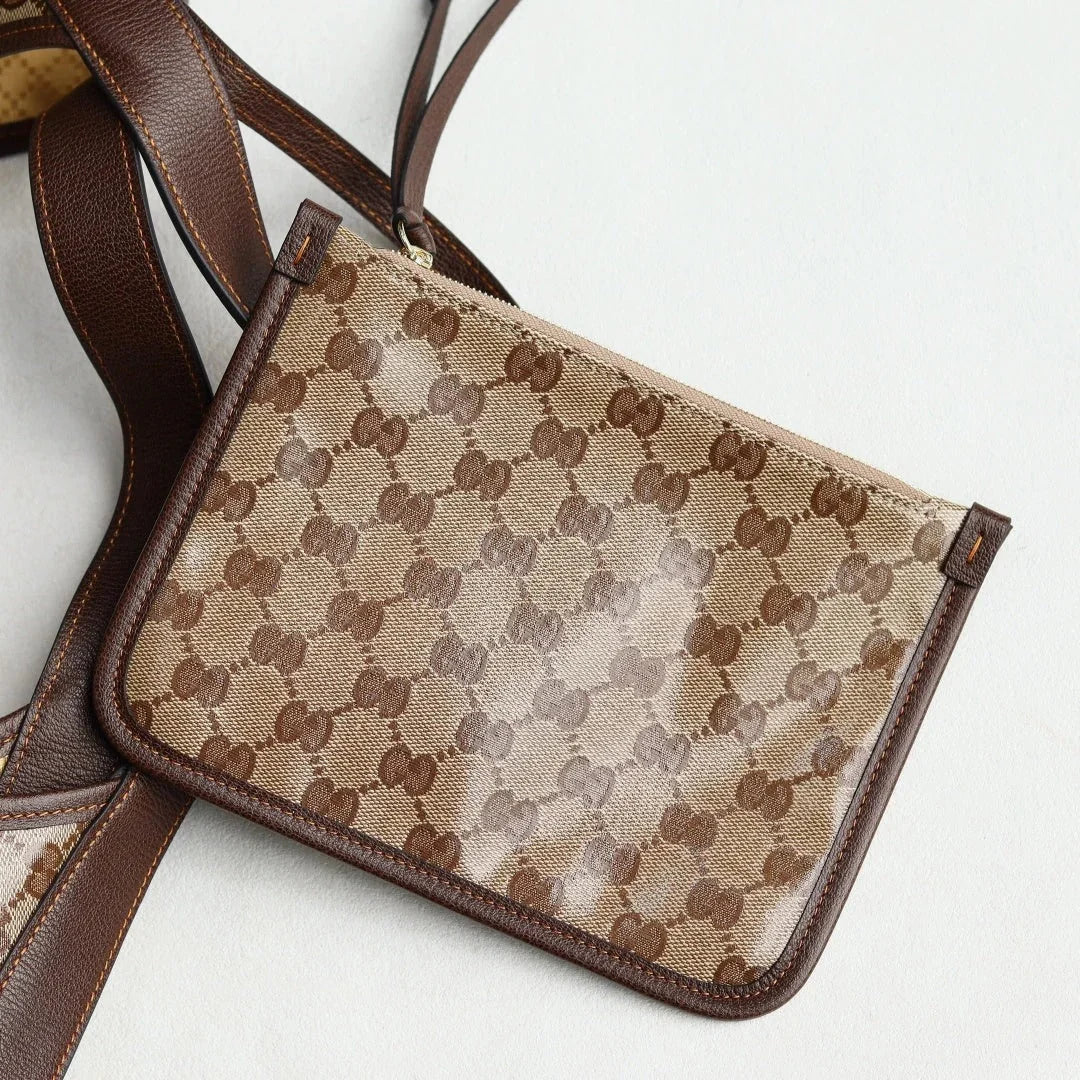 GG  2026 Giglio Shoulder Bag 60cm Brown Green Red Calfskin