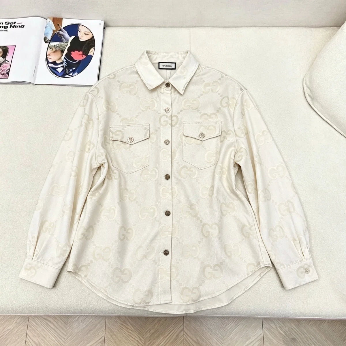 New Fashion Women Long GG Sleeve Shirt TZ1326091112