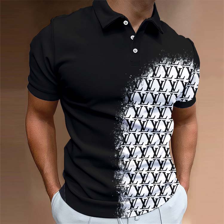 Men's Summer Fashion Printed Polo Shirts 3D1024041712