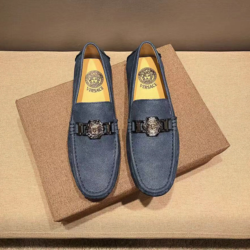 VS logo 24Ss men's Fashion Loafers Driver Shoes fb0424082604