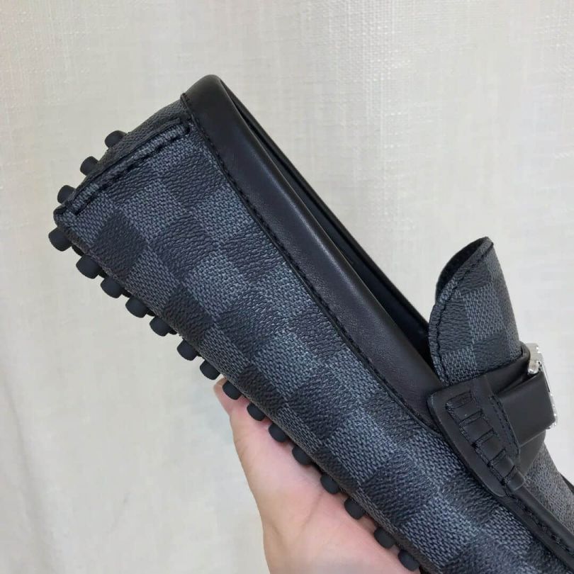 Grey Logo Men Slip-on Shoes V12
