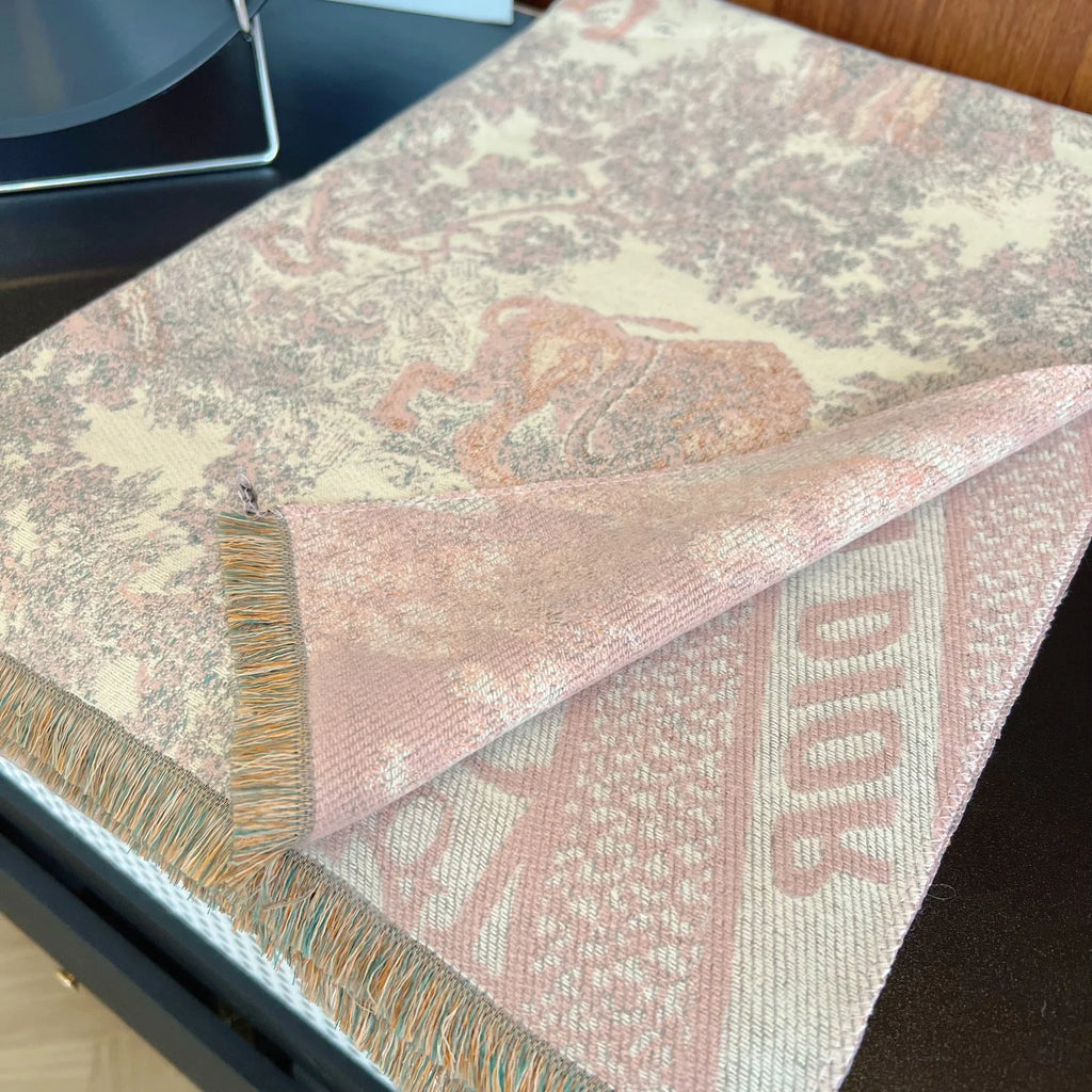 New vintage double-sided cashmere scarf 1024110804