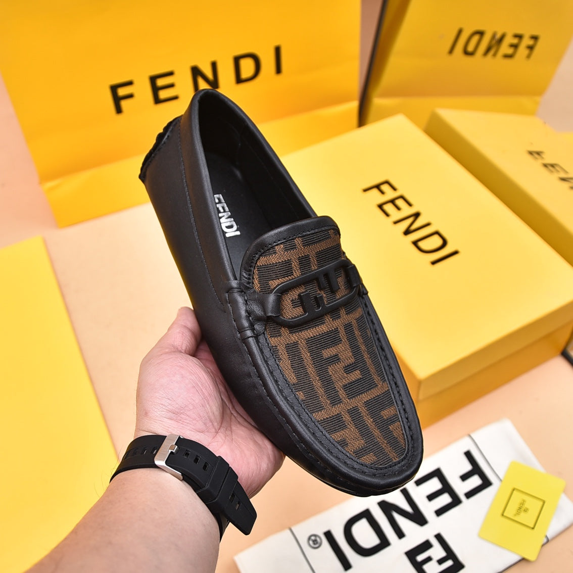 F Trendy Print Loafers XC0823033026