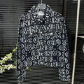 New Jacquard Full Print Trimming Coat 1024101118