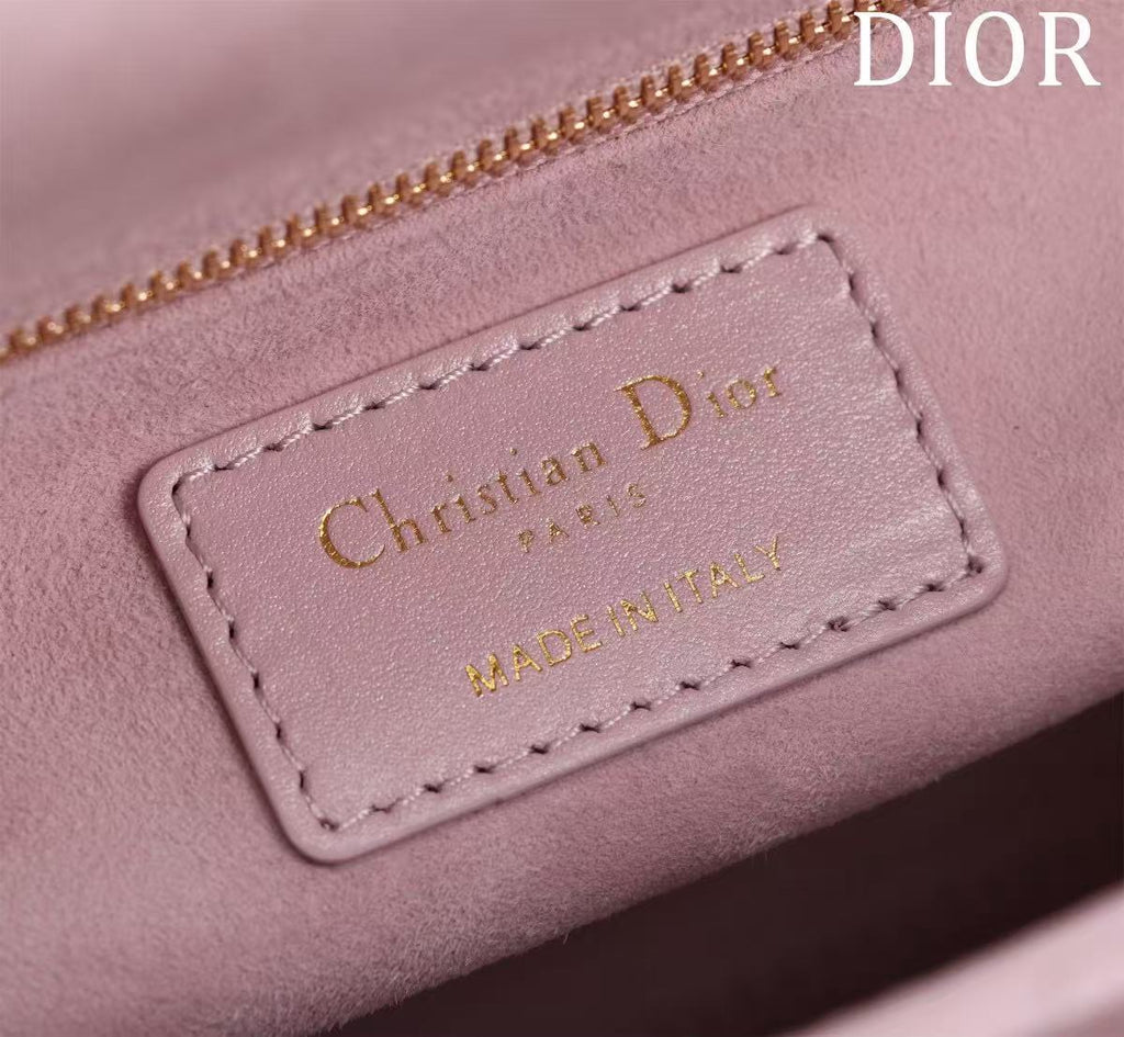 CD Medium Lady CD 24 Bag Light Pink Lambskin