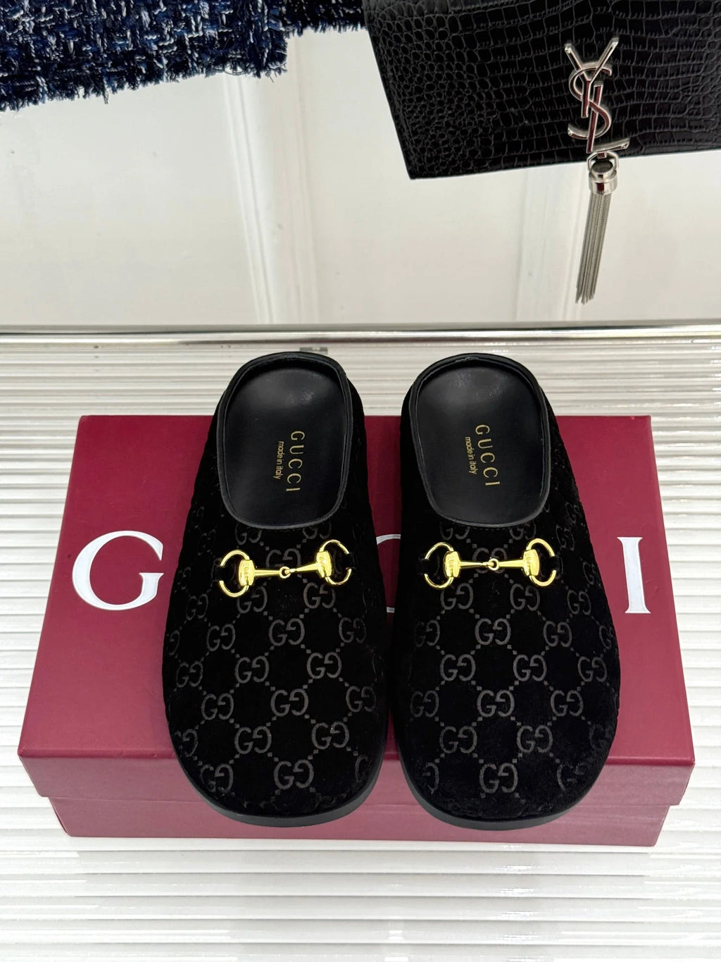 GG Mule With Horsebit Suede 905747