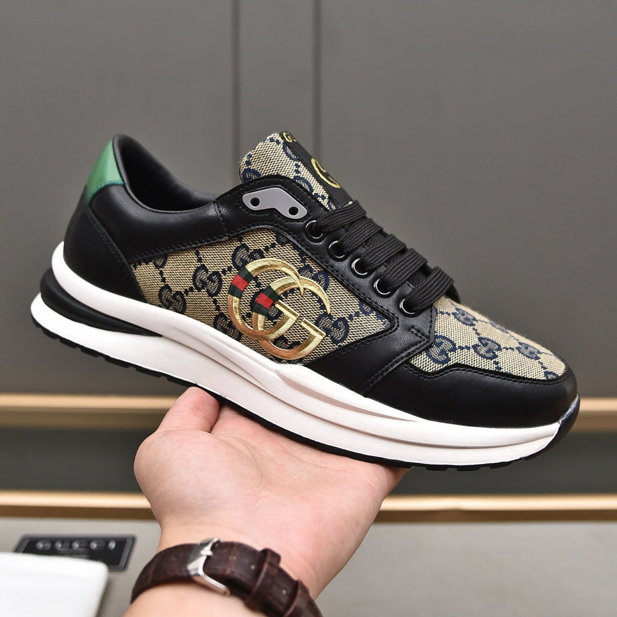 Classic Texture G Logo New Fashion Sneakers