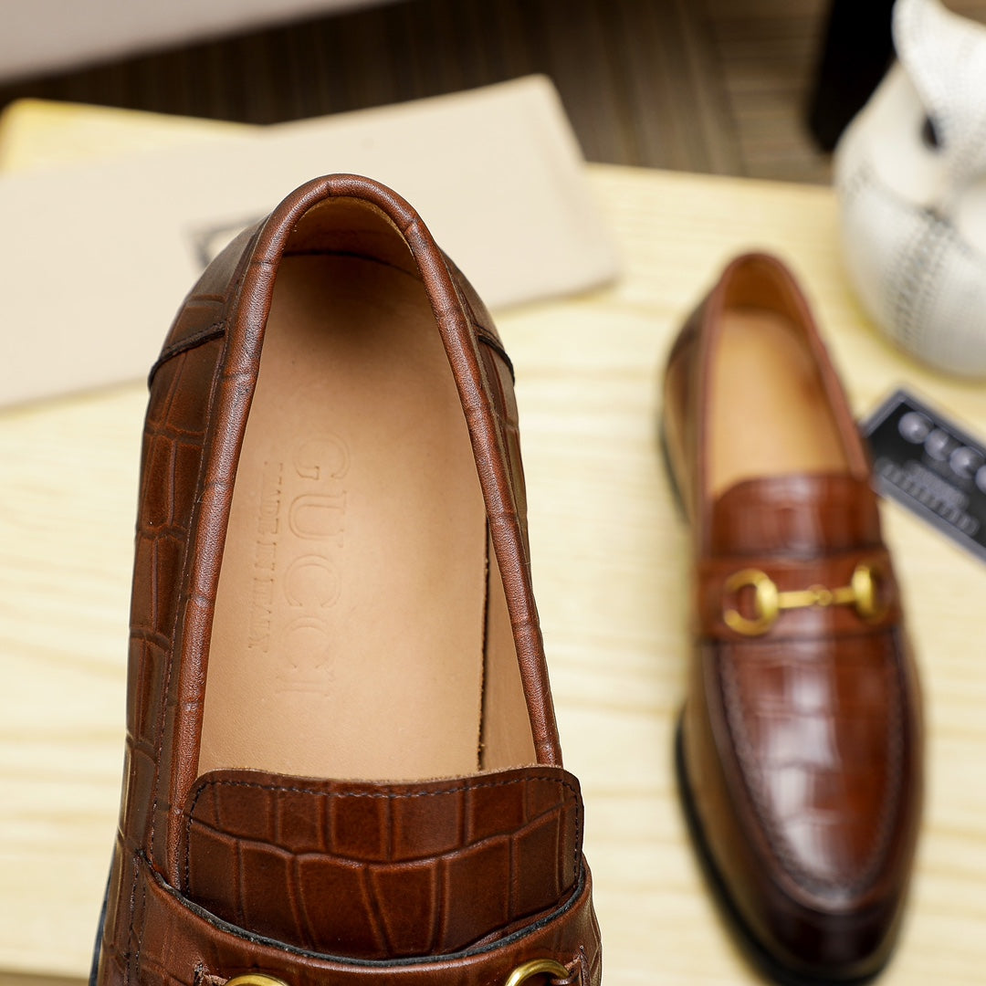 New Luxury G Crocodile Pattern Dress Shoes XC0424111805