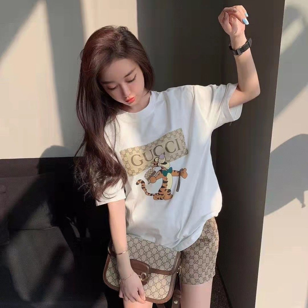 New Shorts Short Sleeve Suit G Brand Two-piece Set PD0423080803