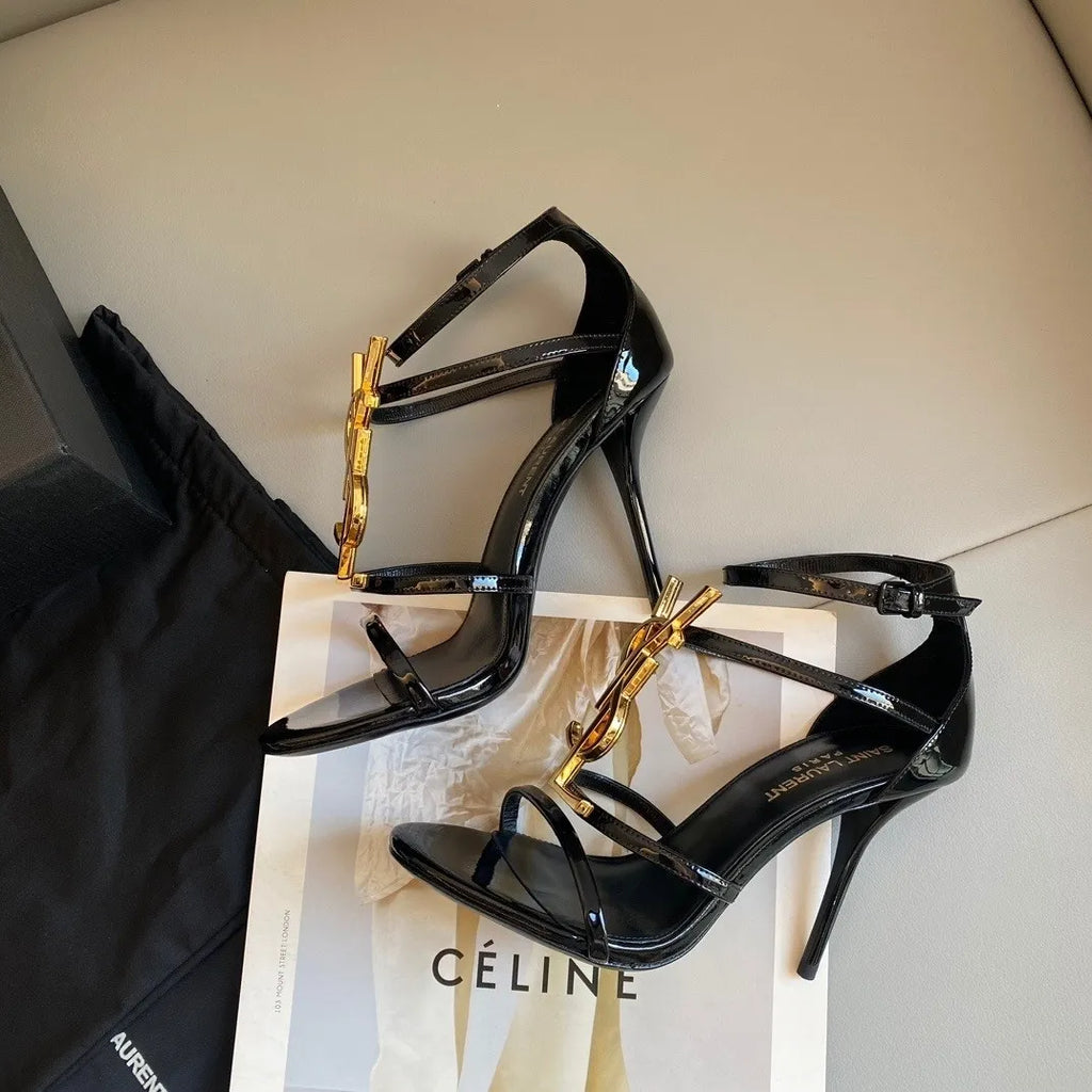 New one-piece sandals with sexy slim high heels 1025032414