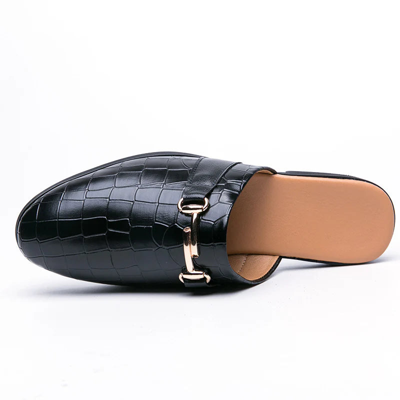 2026 fashion semi-support shoes trend outer wear heelless men's shoes