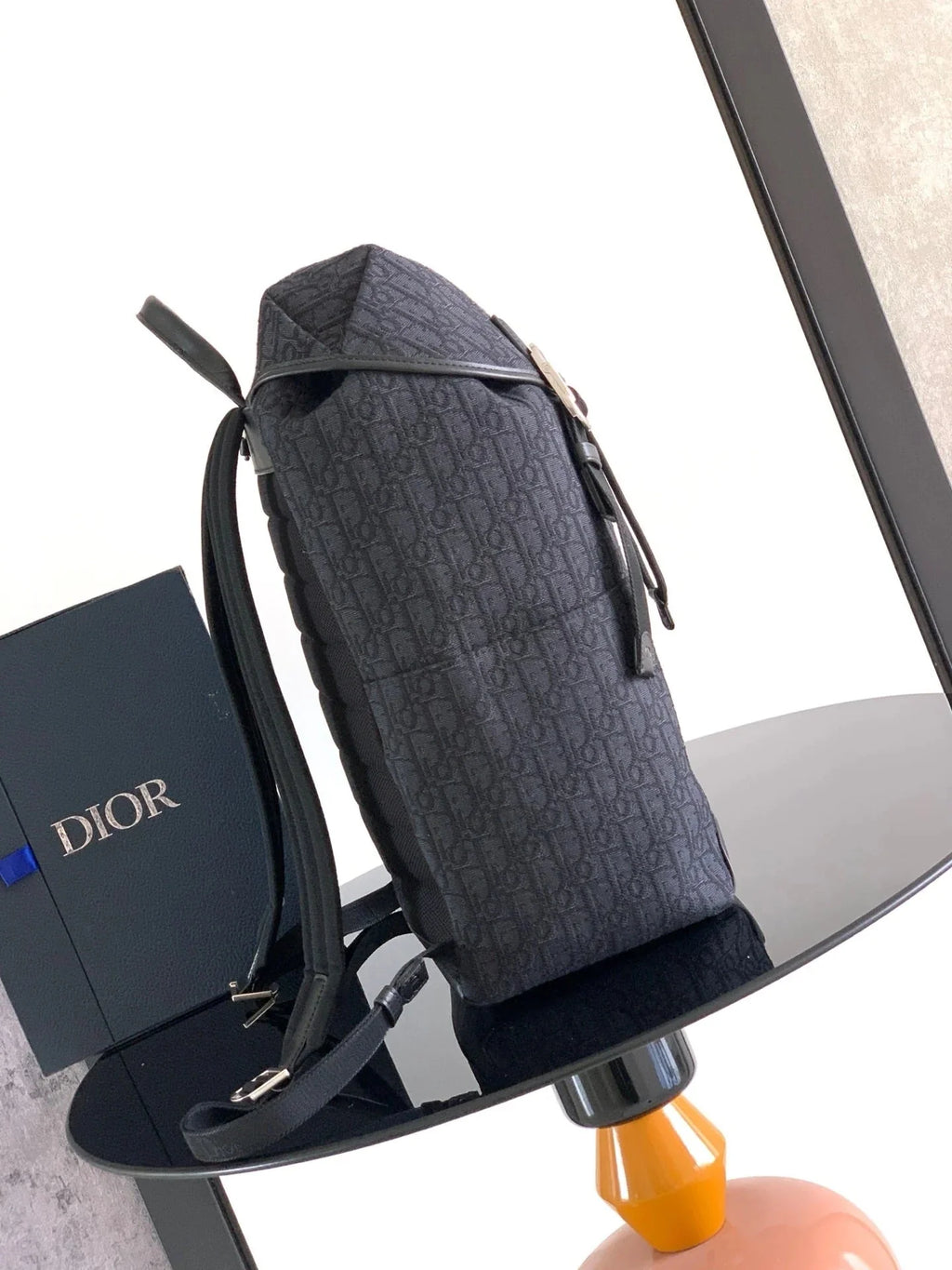 CD 2026 Jett Backpack With Flap 42cm Black Fabric Leather