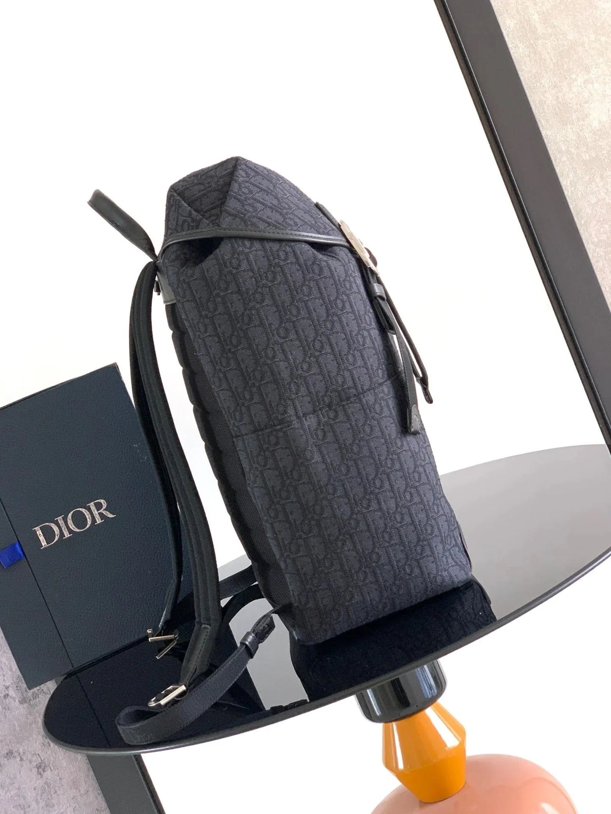 CD 2026 Jett Backpack With Flap 42cm Black Fabric Leather