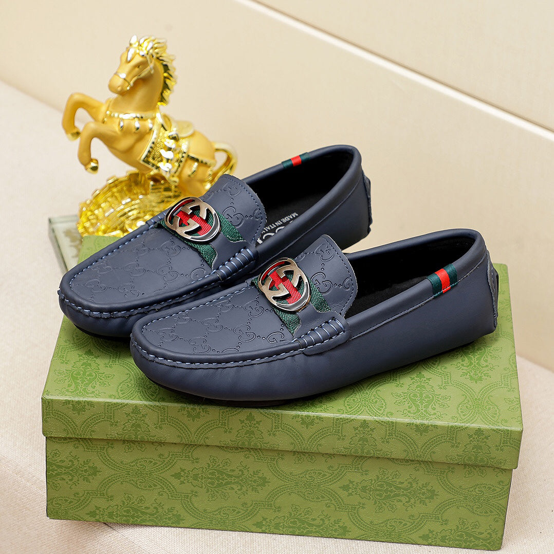 G letters pattern casual slip on shoes