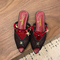 New Fashion Arrow-Print Mesh Slippers 1026070208