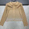 25 Ladies New Fashion Star Diamond Knitted Long Sleeve Cardigan PD0425031407