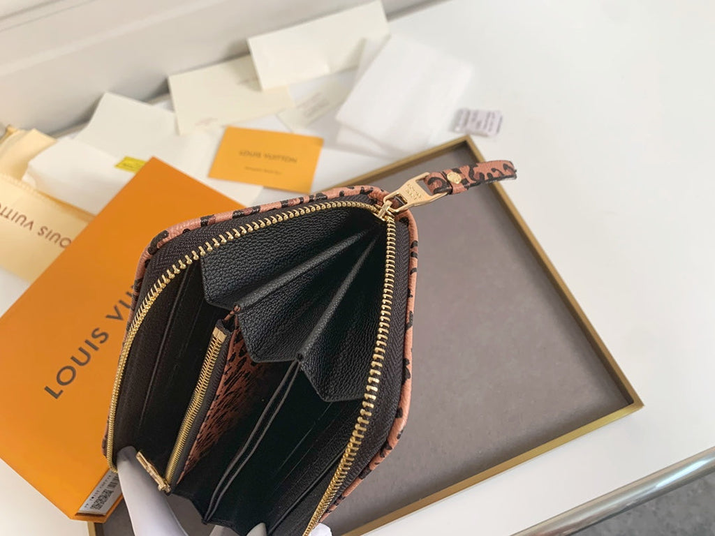 Printed Canvas Edition Zip Coin Purse XCS04197