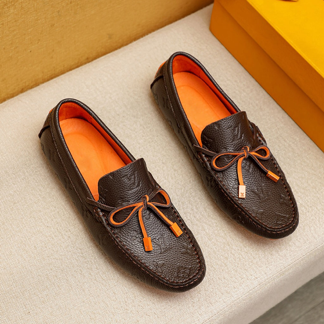 Men's Fashion Versatile V LOGO Loafers