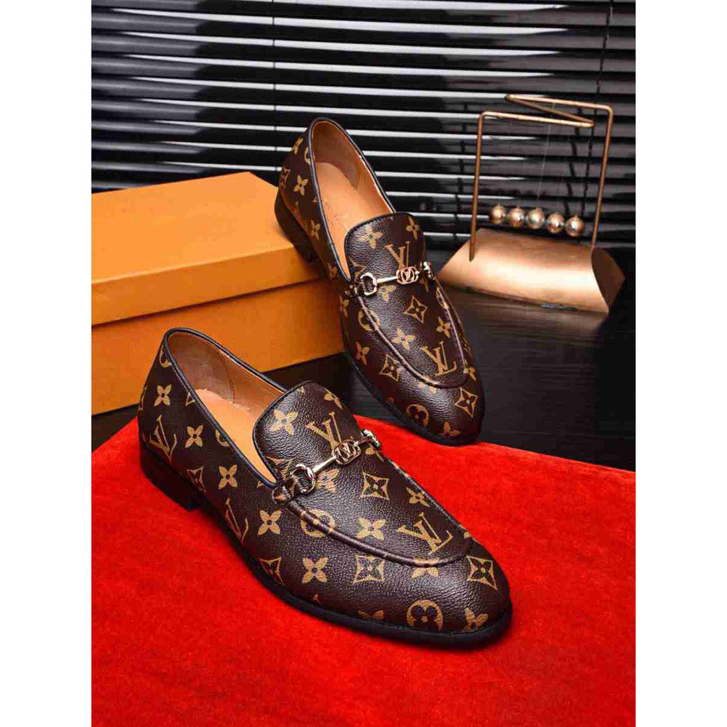 New Fashion Genuine Leather Slip On Shoes High version