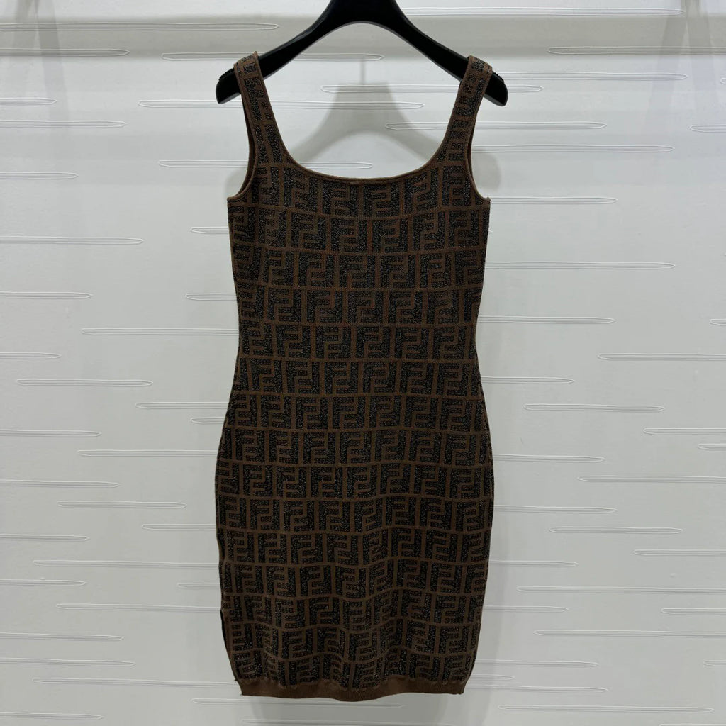FD Jacquard Knit Vest Dress 1025051914