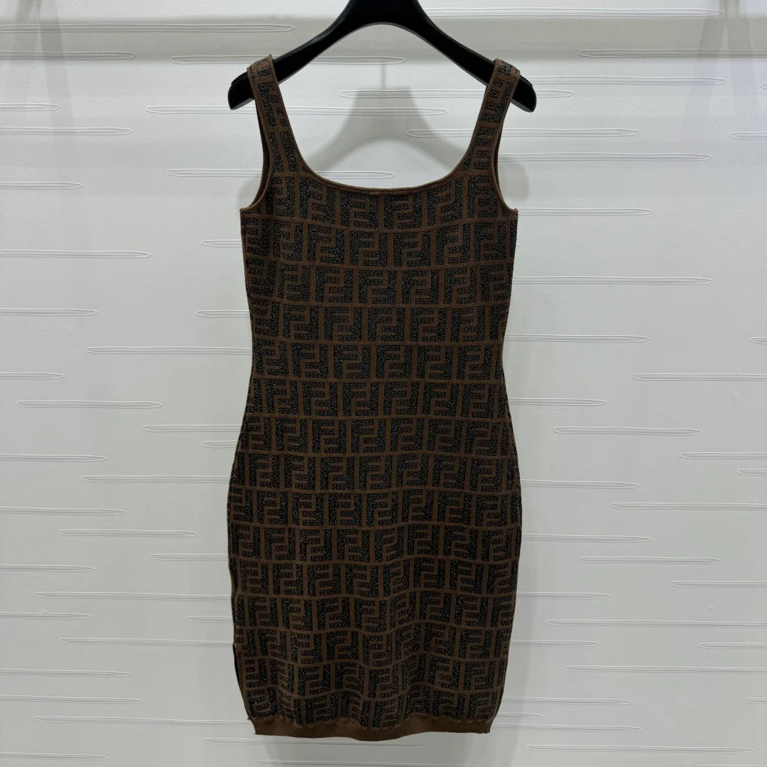 FD Jacquard Knit Vest Dress 1025051914