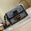 Ladies Fashion Luxury V Logo Bag