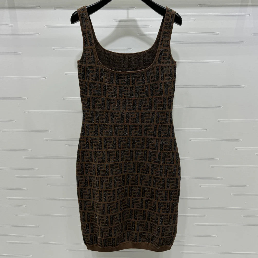 FD Jacquard Knit Vest Dress 1025051914