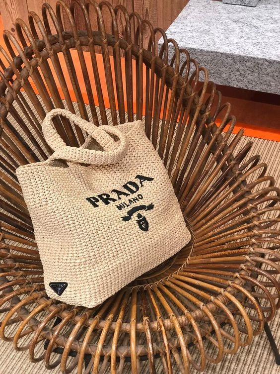P Raffia Bag Handbag Beach Bag for Summer 0426050907