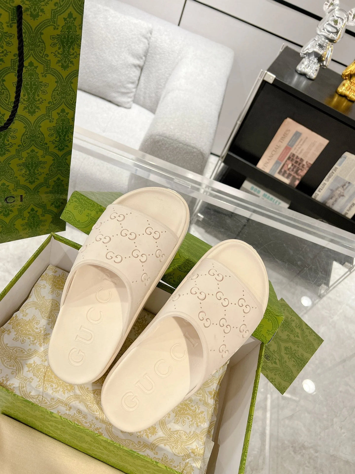GC 25 50mm Monogram Slide Sandal Cowhide 292393
