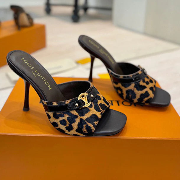 New Leopard-Print High-Heeled Sandals 1026070212