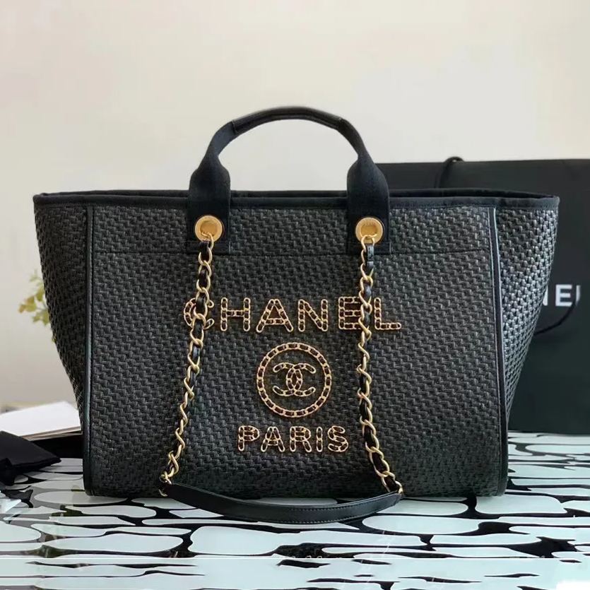 Tote Bag In Gold-tone Mental
