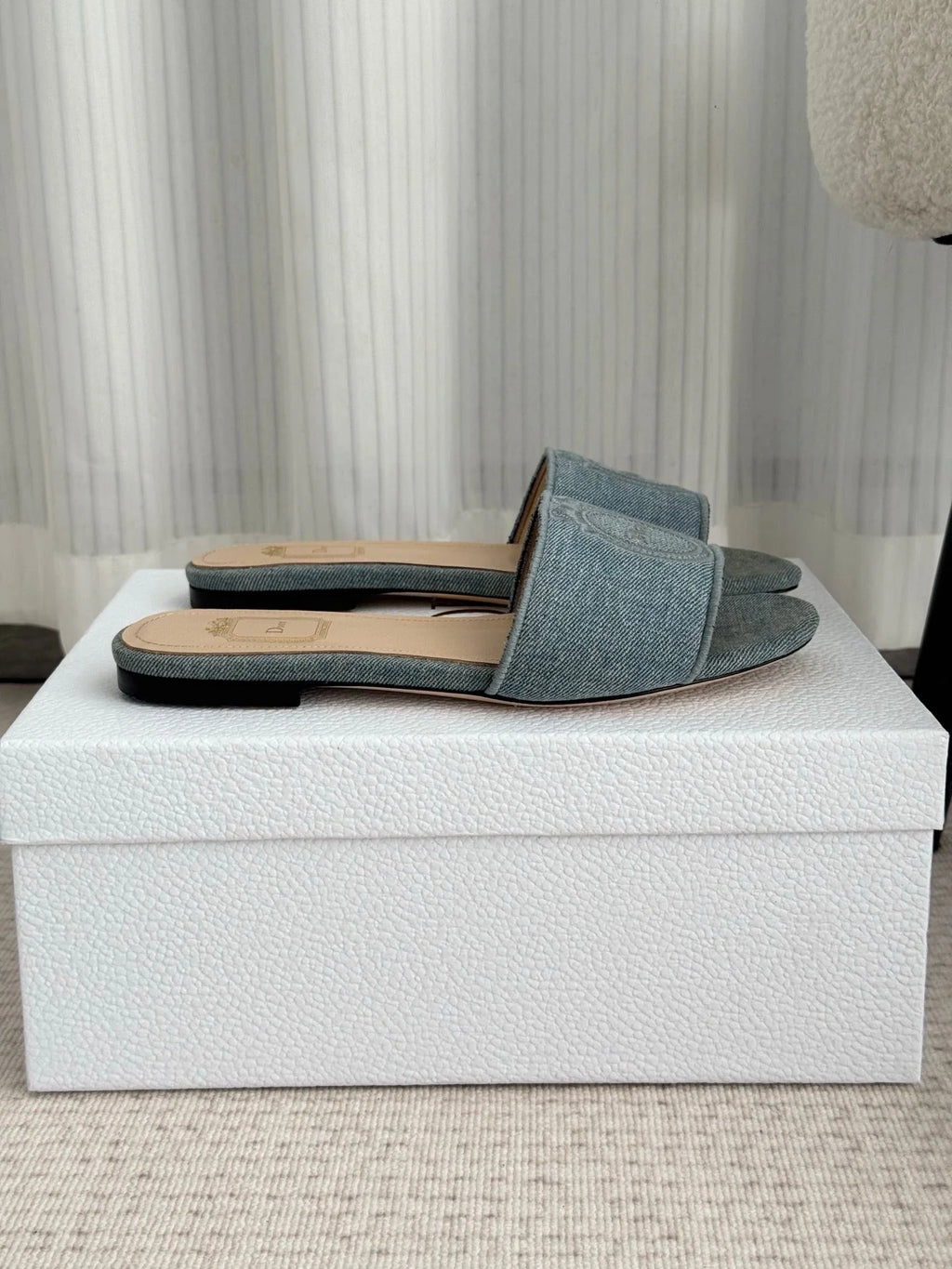 CD Médaillon Slide Flat Wash Blue Denim 849733