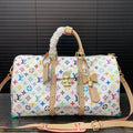 25 New White Color Co-branded keepall crossbody travel bag 0425040906
