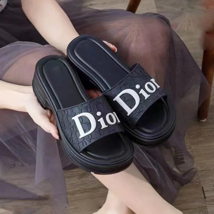 Classic casual thick soled sandals and slippers 1024070930