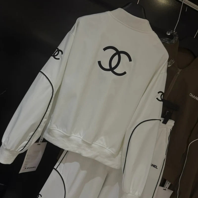 New Fashion Women Embroidered Casual Tracksuit  DM1326091421