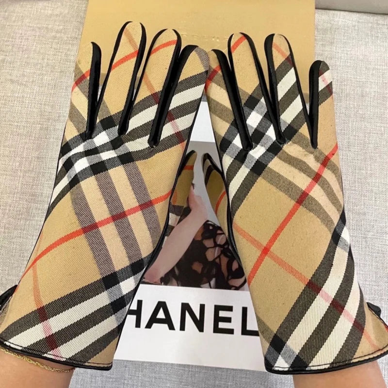 New Fashion Women Classic Plaid Gloves ZJN1326091404