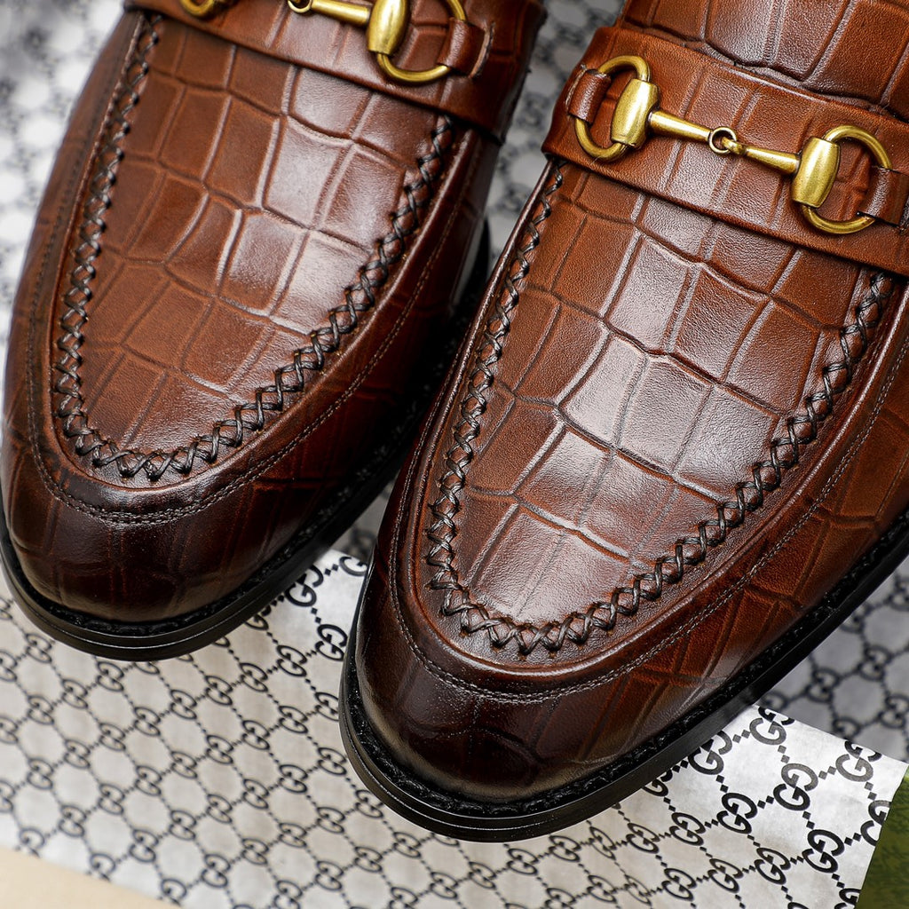 New Luxury G Crocodile Pattern Dress Shoes XC0424111805