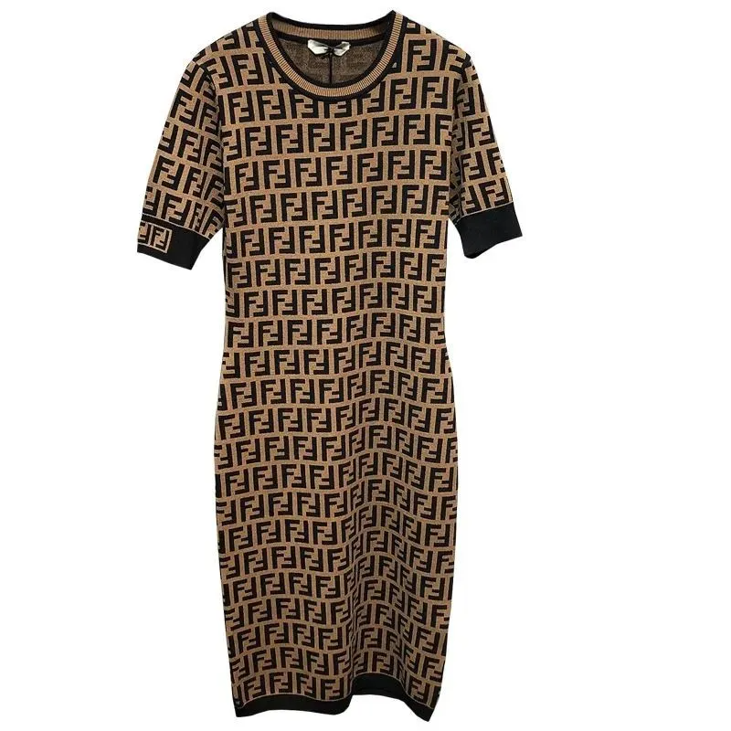 knitted pullover slimming dress XC0823091401