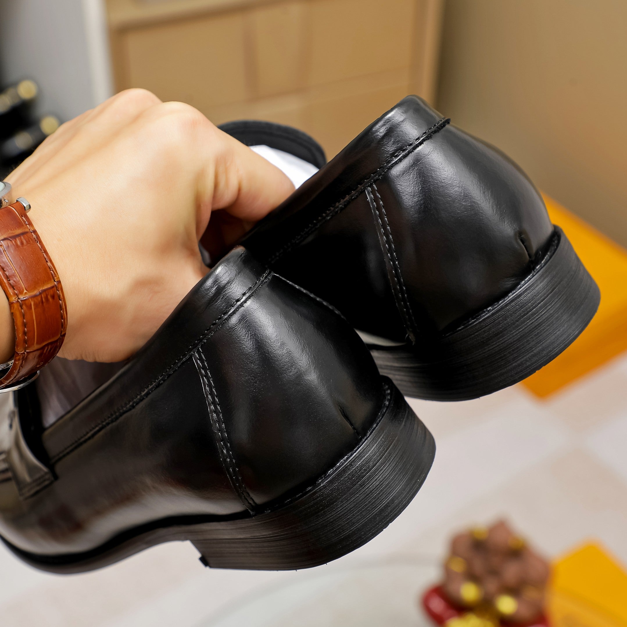 Men's casual business leather shoes XC0823072809
