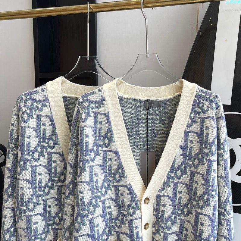 Fashion knitted V-neck loose coat PD1023080807