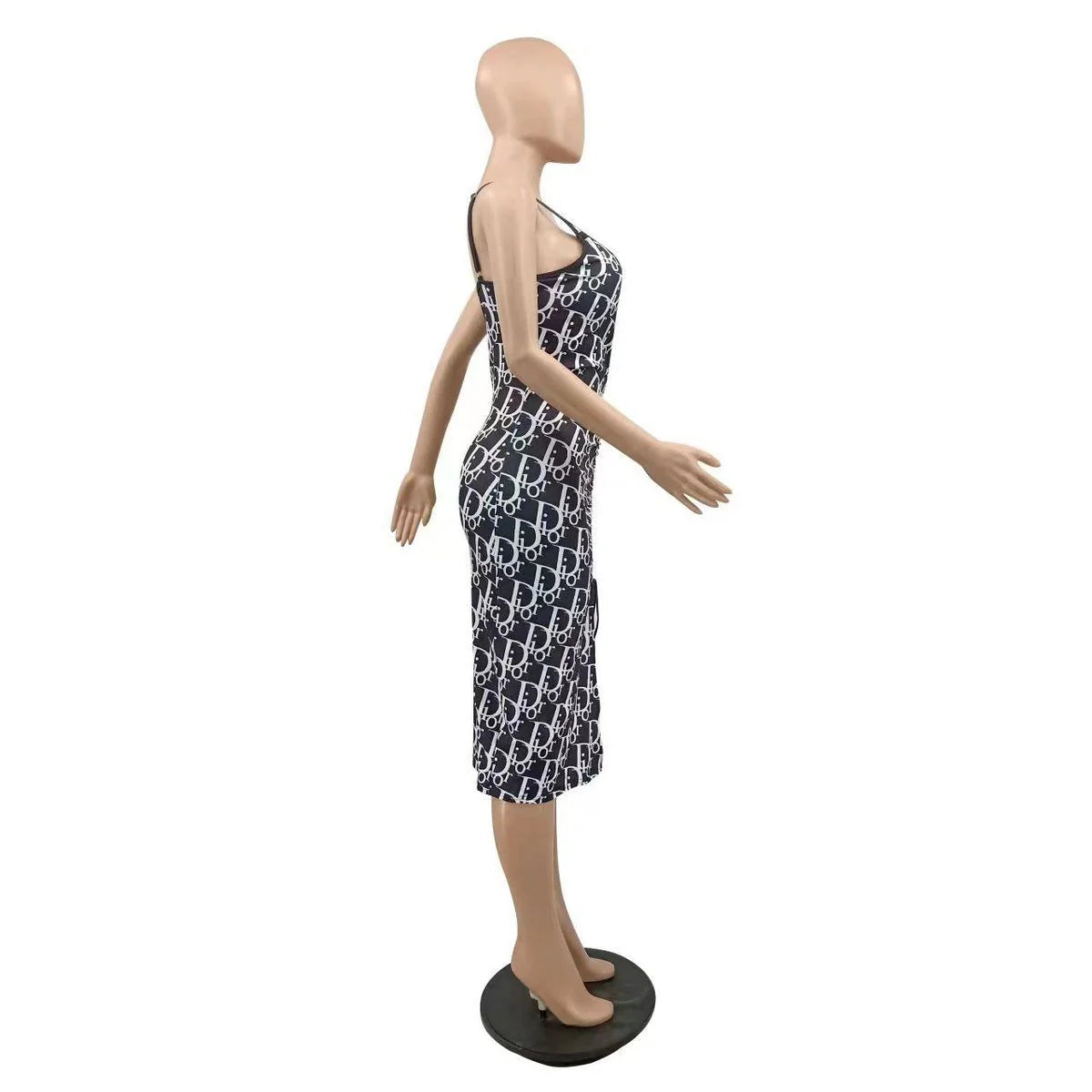 Spring And Summer New Sexy Fashion Slim V-neck Strap Dress 1024060510