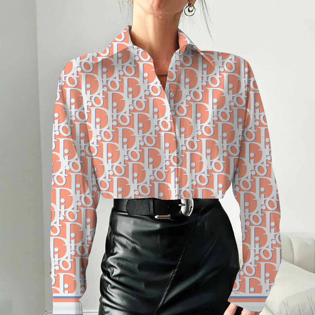 High quality fashion versatile printed long sleeve shirt 3D1024051022